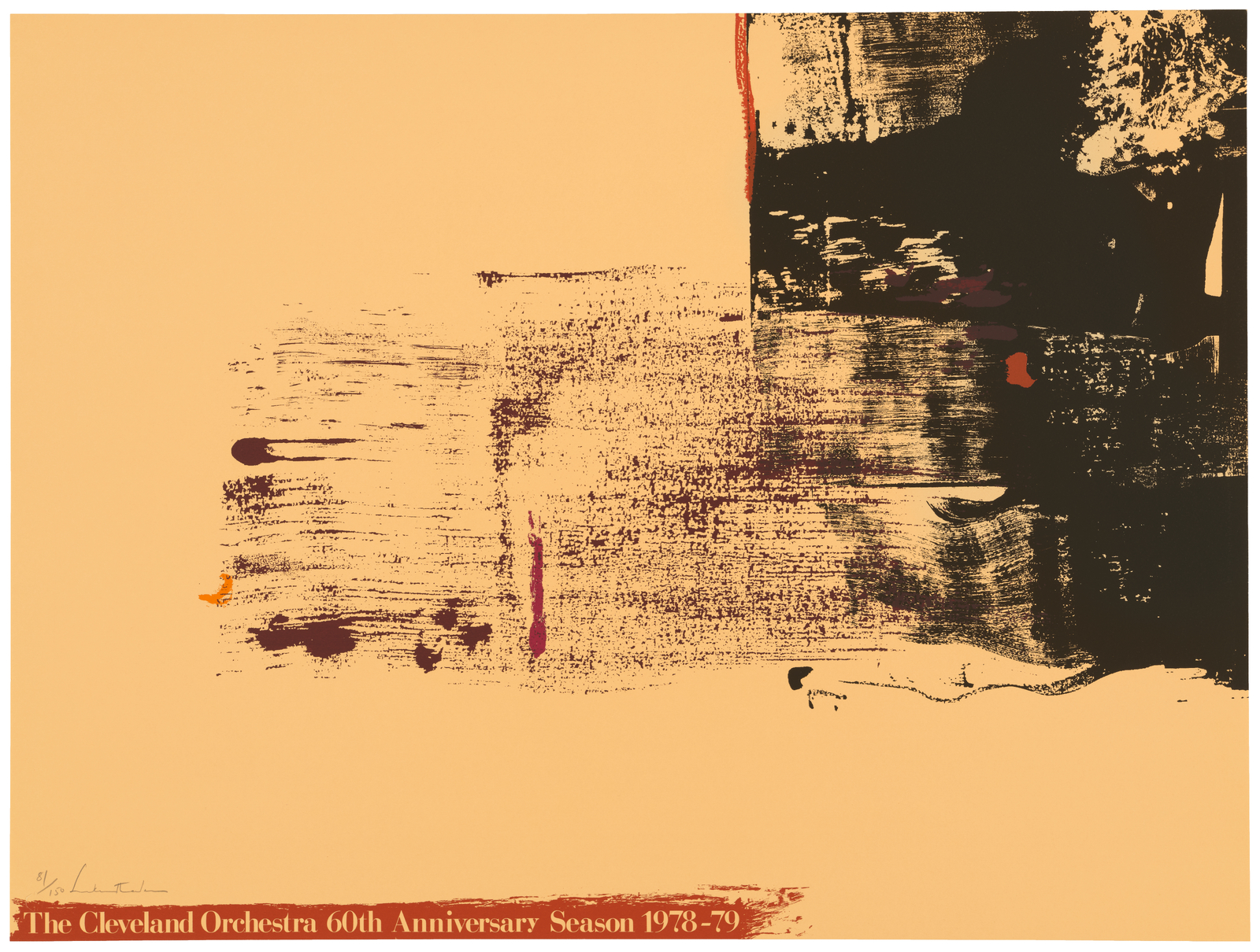 An abstract screen print by Helen Frankenthaler.