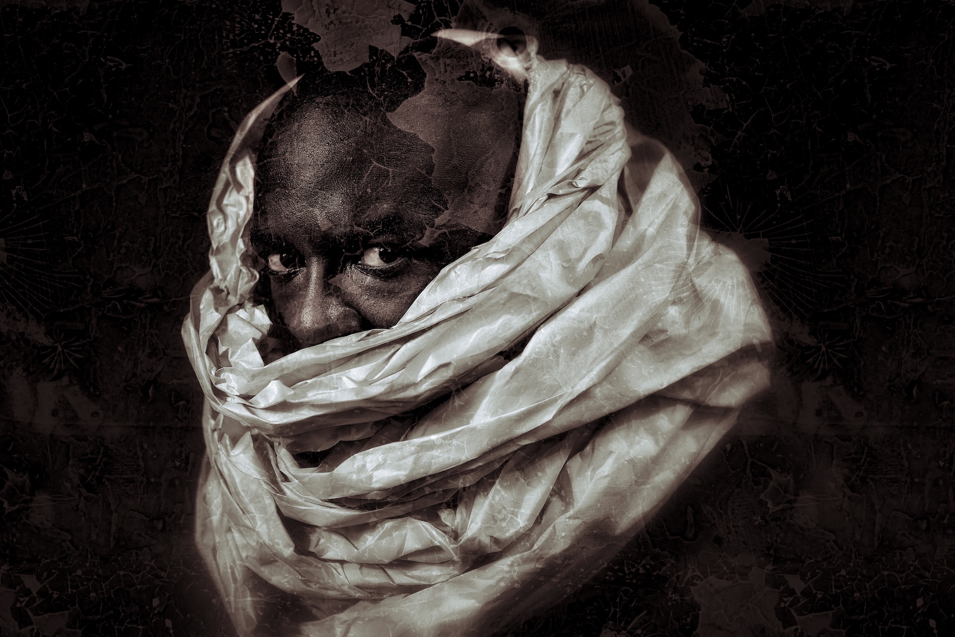 A self-portrait by Kevin Adonis Browne.